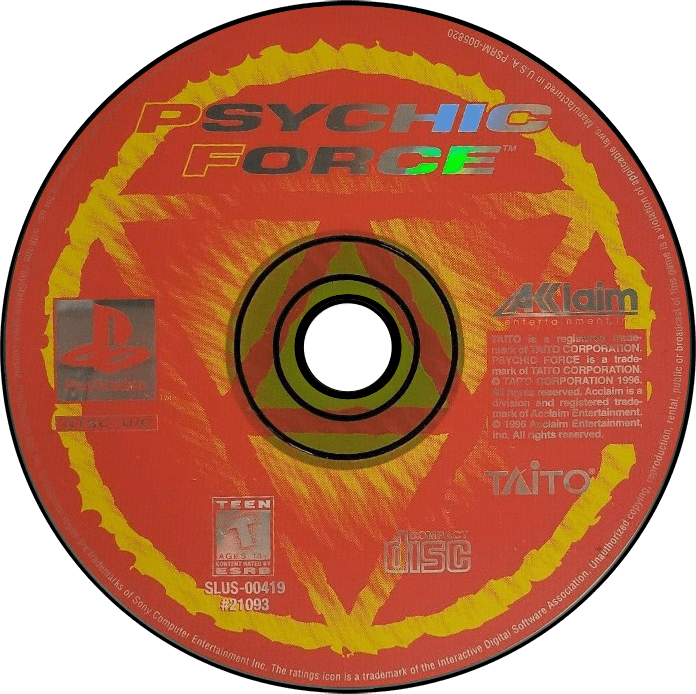 Psychic Force media 8 for Playstation